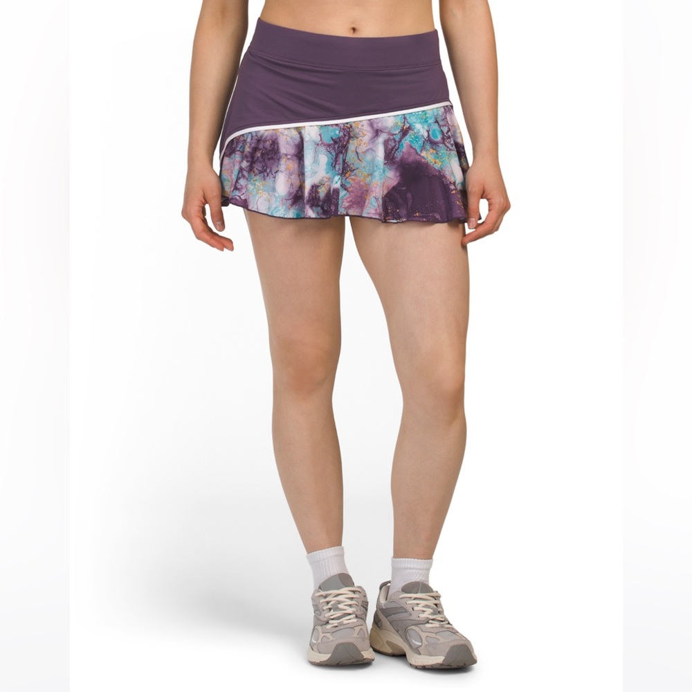 SOFIBELLA | NWT UPF 50 Asymmetrical Print Accent Skort